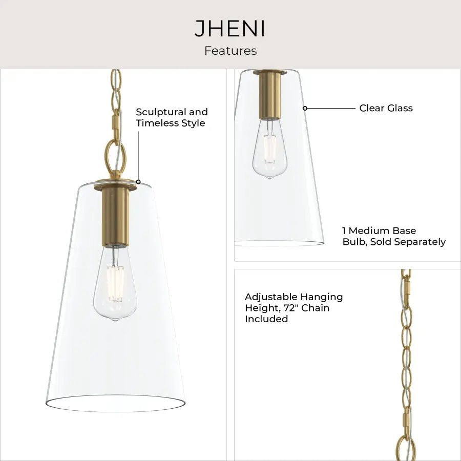 Jheni Brushed Nickel Pendant - Image 20