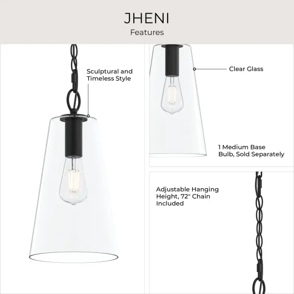 Jheni Brushed Nickel Pendant - Image 4