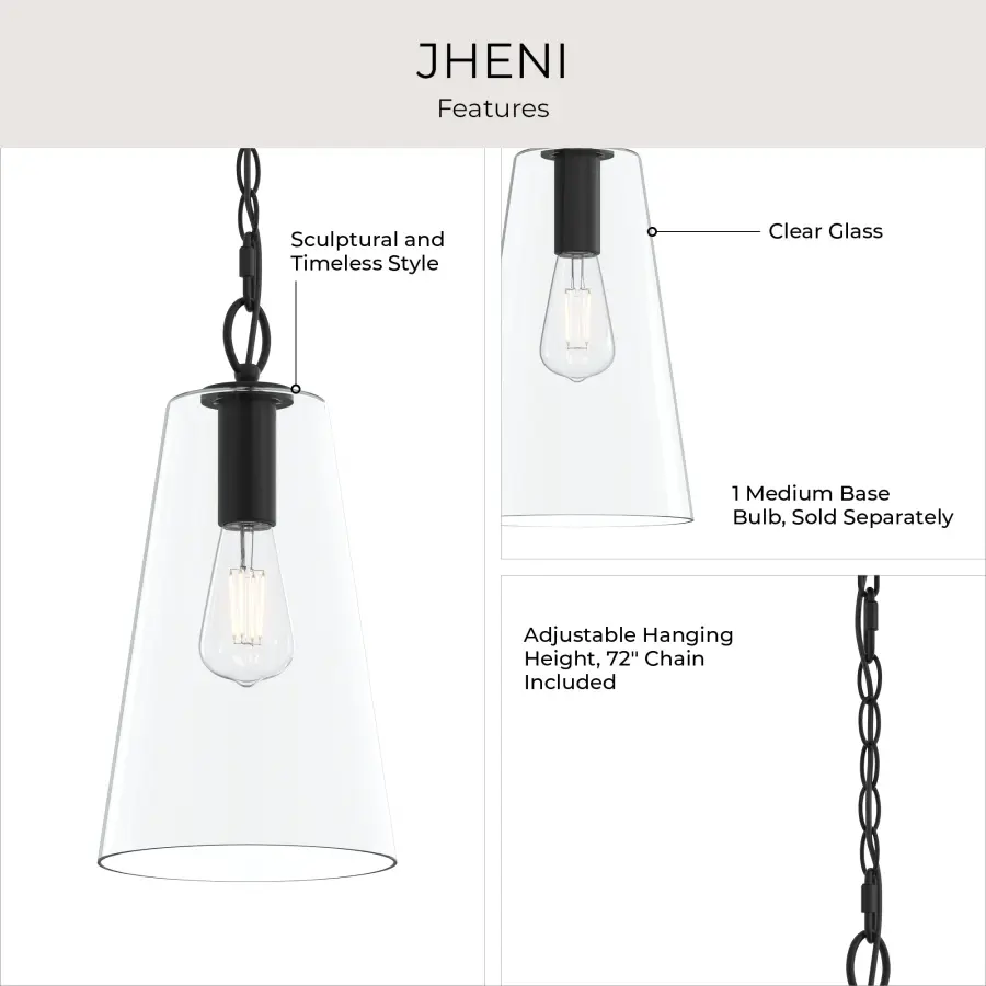 Jheni Brushed Nickel Pendant - Image 4