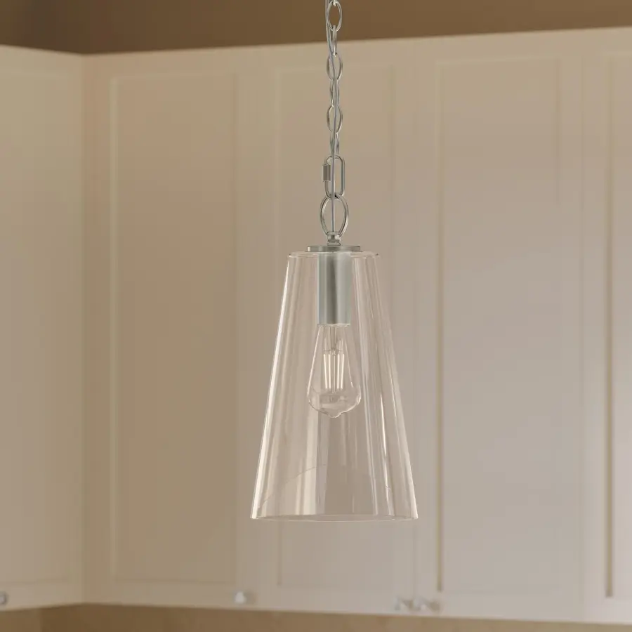 Jheni Brushed Nickel Pendant - Image 10