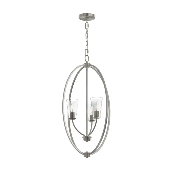 Elegant Transitional Pendant with Brushed Nickel Finish - Image 2