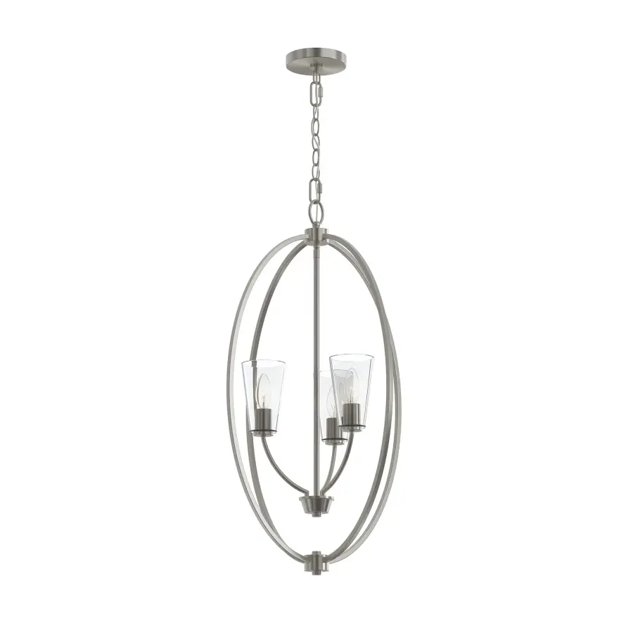 Elegant Transitional Pendant with Brushed Nickel Finish - Image 2