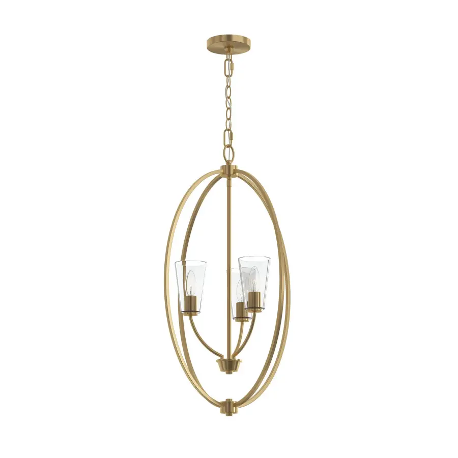 Elegant Transitional Pendant with Brushed Nickel Finish - Image 3