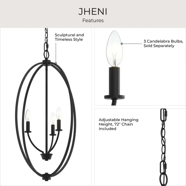 Jheni Brushed Nickel Pendant - Image 6
