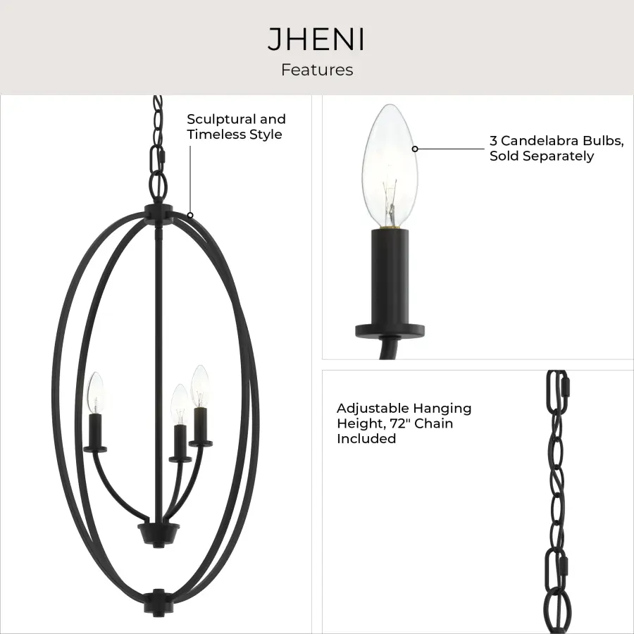 Jheni Brushed Nickel Pendant - Image 6