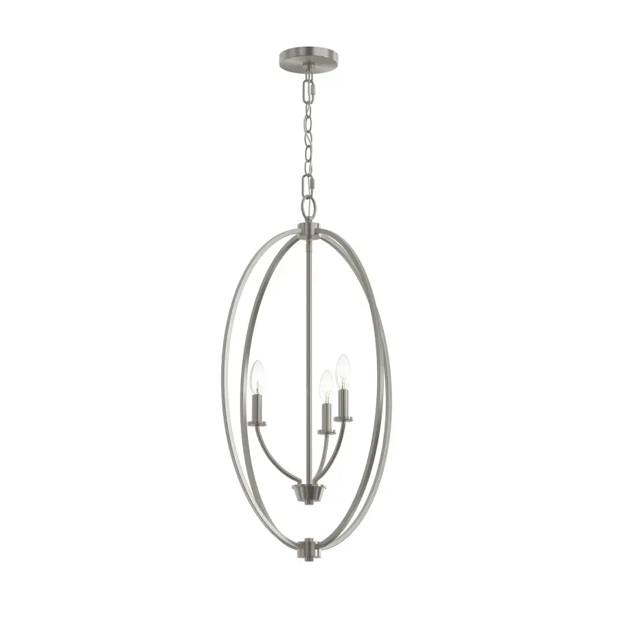 Versatile Transitional Pendant with Modern Brushed Nickel Finish - Image 3