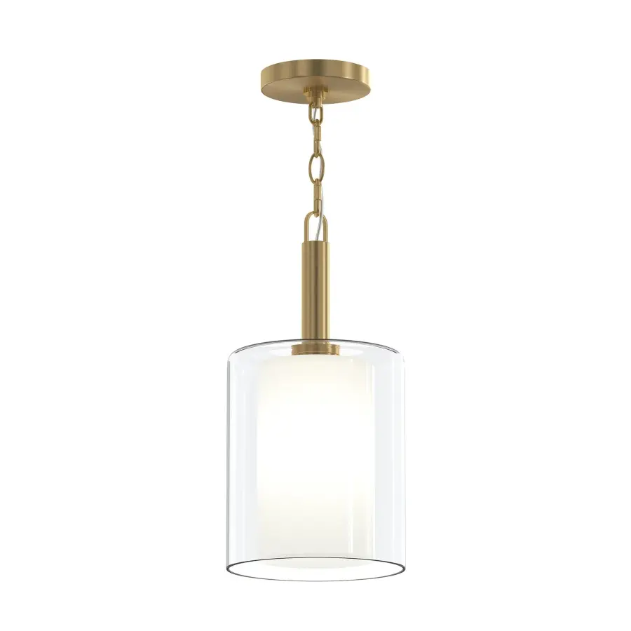 Versatile Brushed Nickel Pendant for Modern Transitional Spaces - Image 1