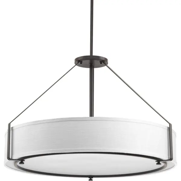 Ratio Collection Six-Light Fabric Shade Pendant - Image 1