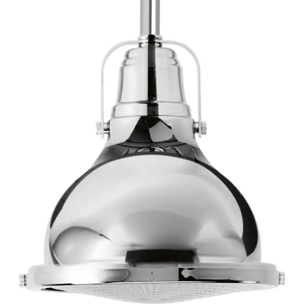 This compact LED pendant brings coastal charm with its signature Fresnel lens glass shade and brushed nickel finish. Energy-efficient LED technology meets timeless maritime design, perfect for kitchen islands or intimate dining spaces. - alternate view