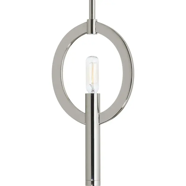 Elegant Mini-Pendant with Polished Nickel Finish - Image 1