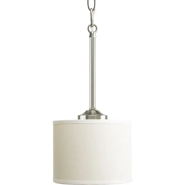Inspire Collection One-Light Mini-Pendant with Off-White Shade - Image 2