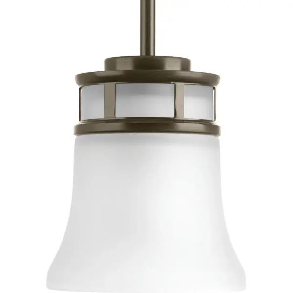 Elegant Coastal Mini-Pendant with Soft Etched Glass Diffusion - Image 1
