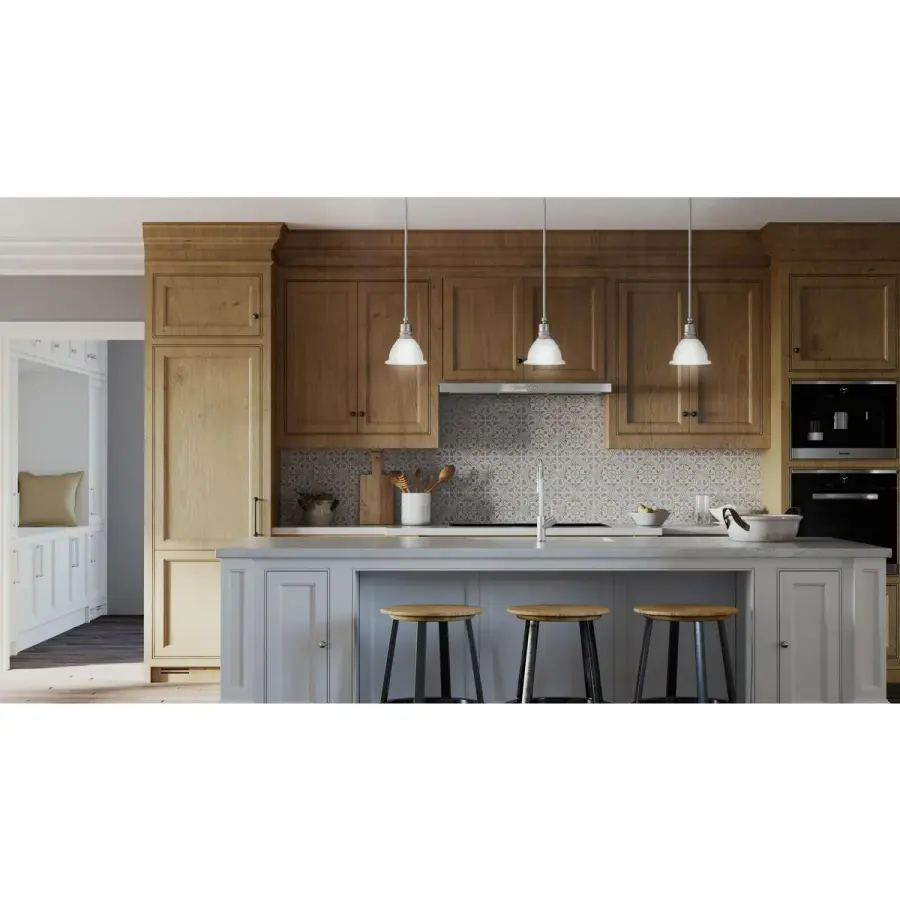 Madison Collection One-Light Etched Glass Mini-Pendant - Image 4