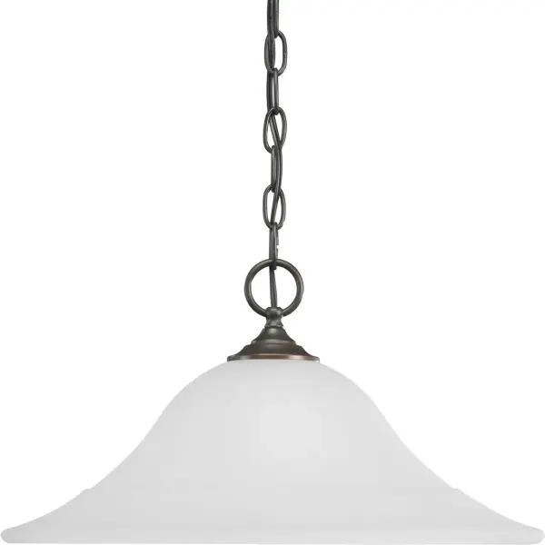 Trinity Collection One-Light Etched Glass Pendant Light - Image 1