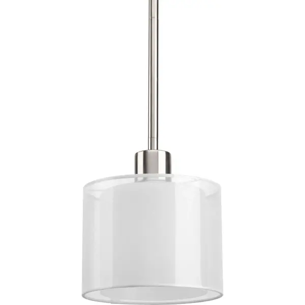 Invite Collection One-Light Mini-Pendant with White Mylar Shade - Image 1