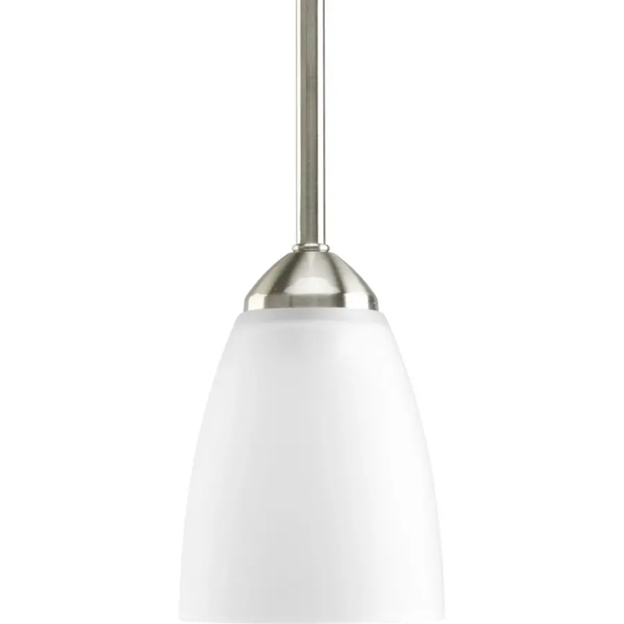 Gather Collection One-Light Etched Glass Mini-Pendant - Image 1