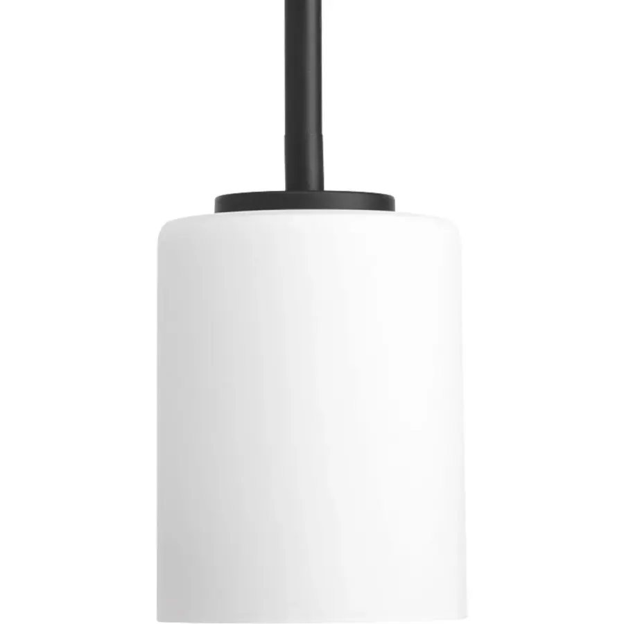 Replay Collection One-Light Etched White Glass Mini-Pendant - Image 1