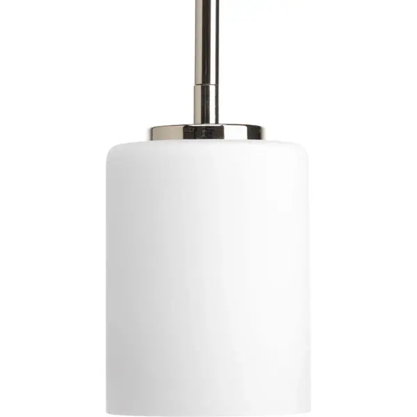 Replay Collection One-Light Etched White Glass Mini-Pendant - Image 3