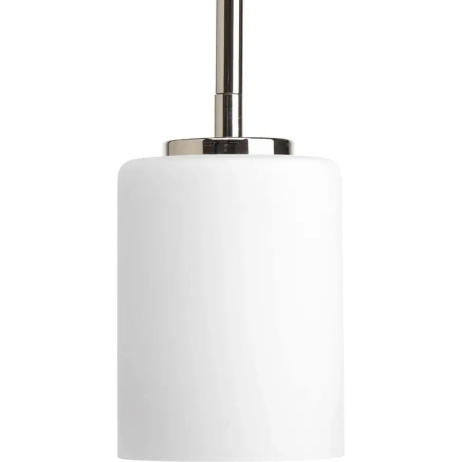 Replay Collection One-Light Etched White Glass Mini-Pendant - Image 3