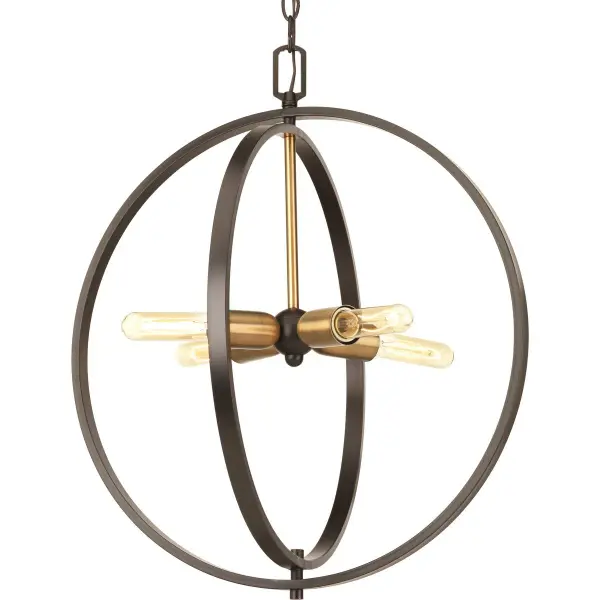 Versatile Four-Light Pendant with Global-Inspired Design - Image 1