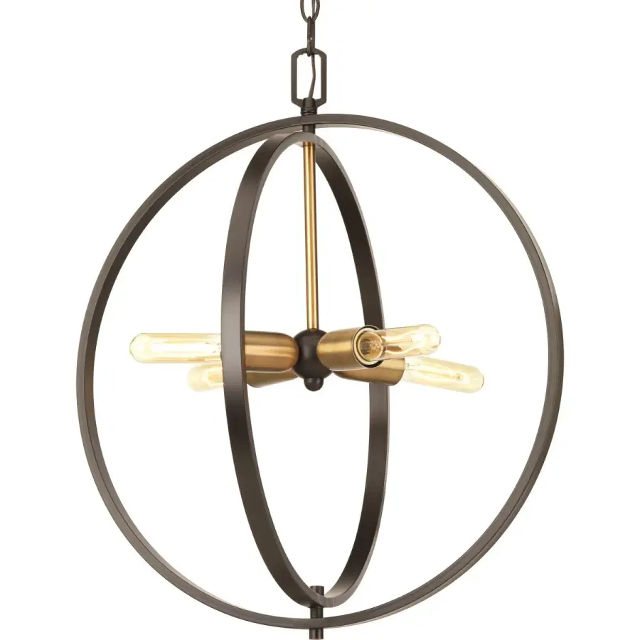 Versatile Four-Light Pendant with Global-Inspired Design - Image 1
