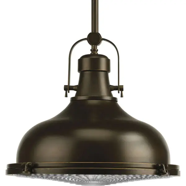 Fresnel Lens One-Light Glass Pendant - Image 1