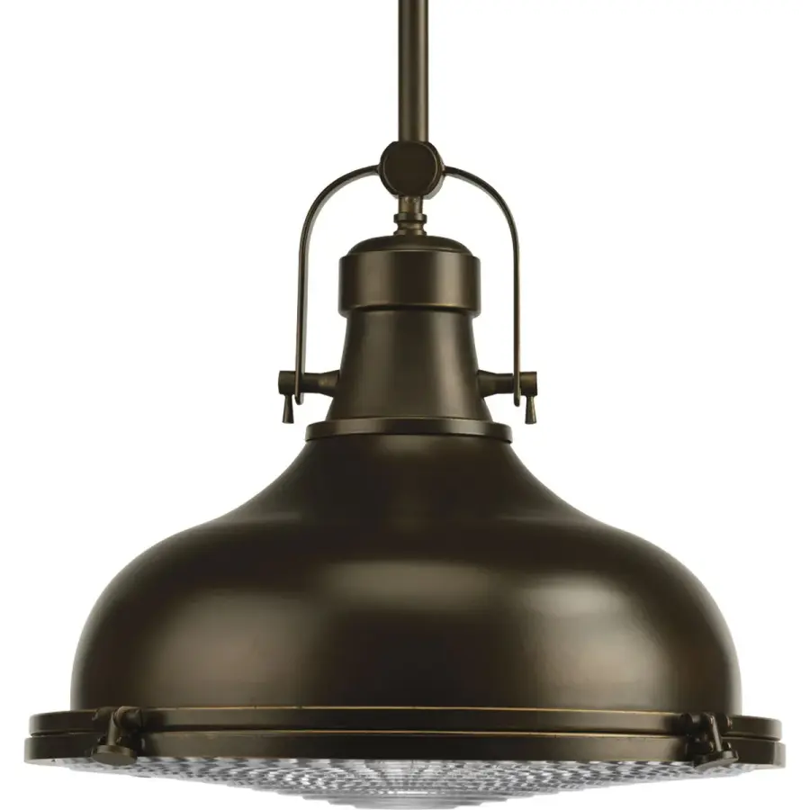 Fresnel Lens One-Light Glass Pendant - Image 1