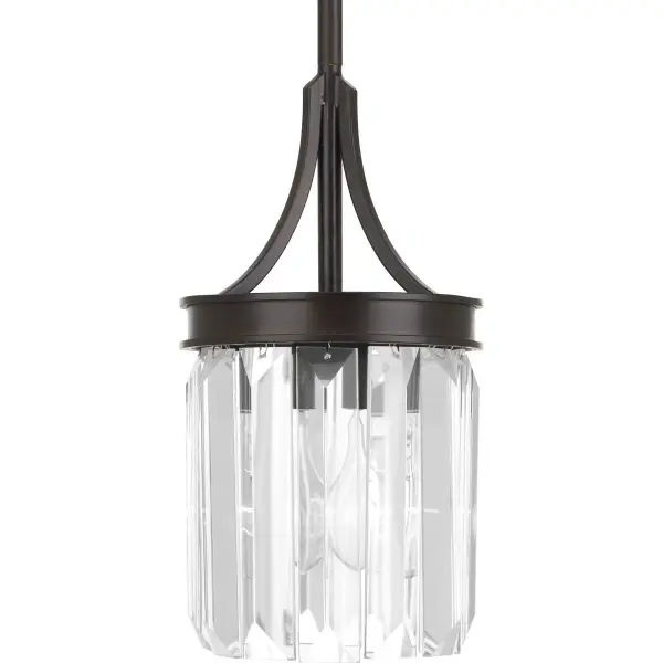Elegant Mini-Pendant with Clear Glass and Contemporary Silver Finish - Image 2