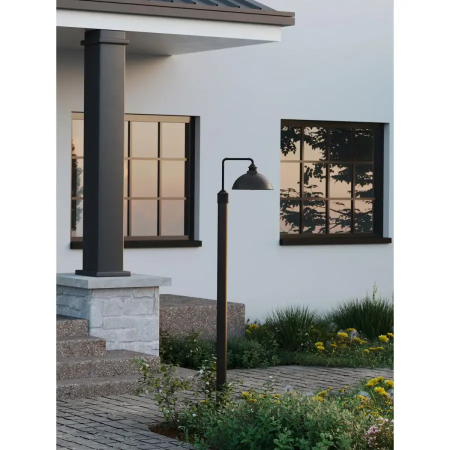 Outdoor 7' Aluminum Post in Antique Bronze - Image 3
