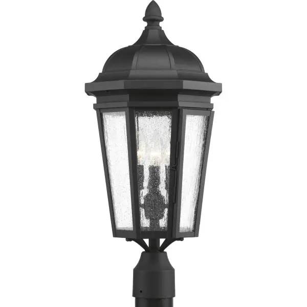 The Verdae post lantern brings traditional elegance to outdoor spaces with its three-light design and antique bronze finish. Perfect for illuminating pathways, driveways, and entryways with warm, welcoming light.