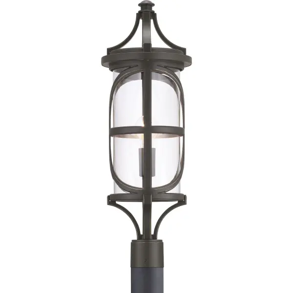 The Morrison Post Lantern brings traditional elegance to outdoor spaces with its antique bronze finish and clear glass panels. JA8 compliant for California energy standards, this fixture combines classic design with modern efficiency.