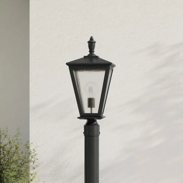 The Cardiff post lantern combines timeless traditional design with modern durability. Featuring DURASHIELD protective coating and clear glass panels, it delivers reliable outdoor illumination with coastal-inspired charm.