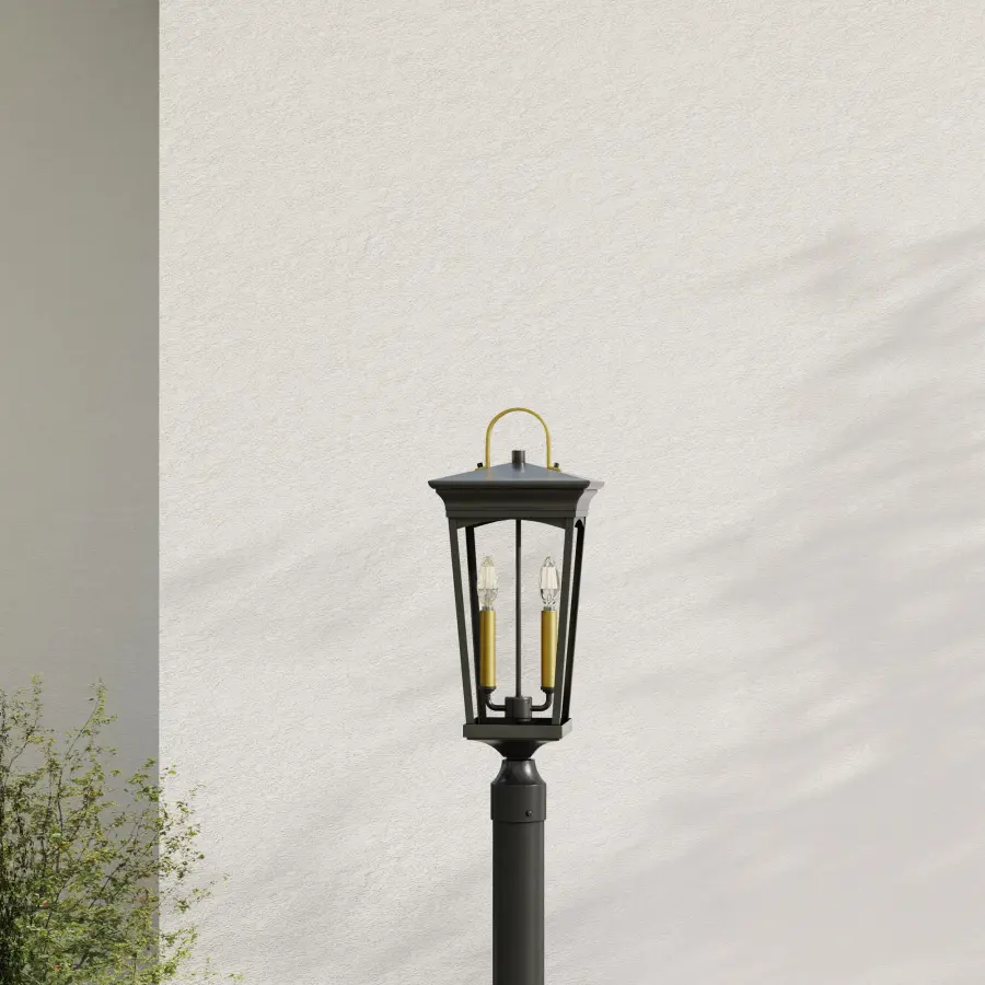 Classic Two-Light Post Lantern with Timeless Traditional Appeal - Image 1