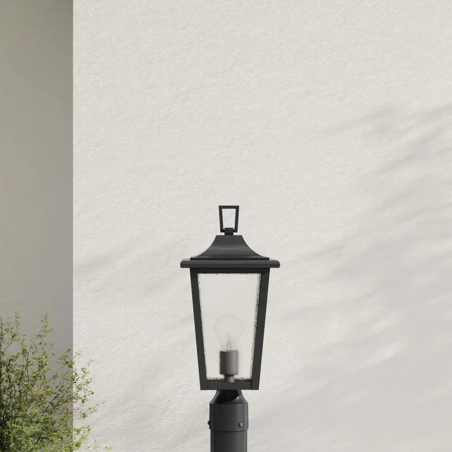 Padgett One-Light Clear Seeded Glass Outdoor Post Light - Image 1