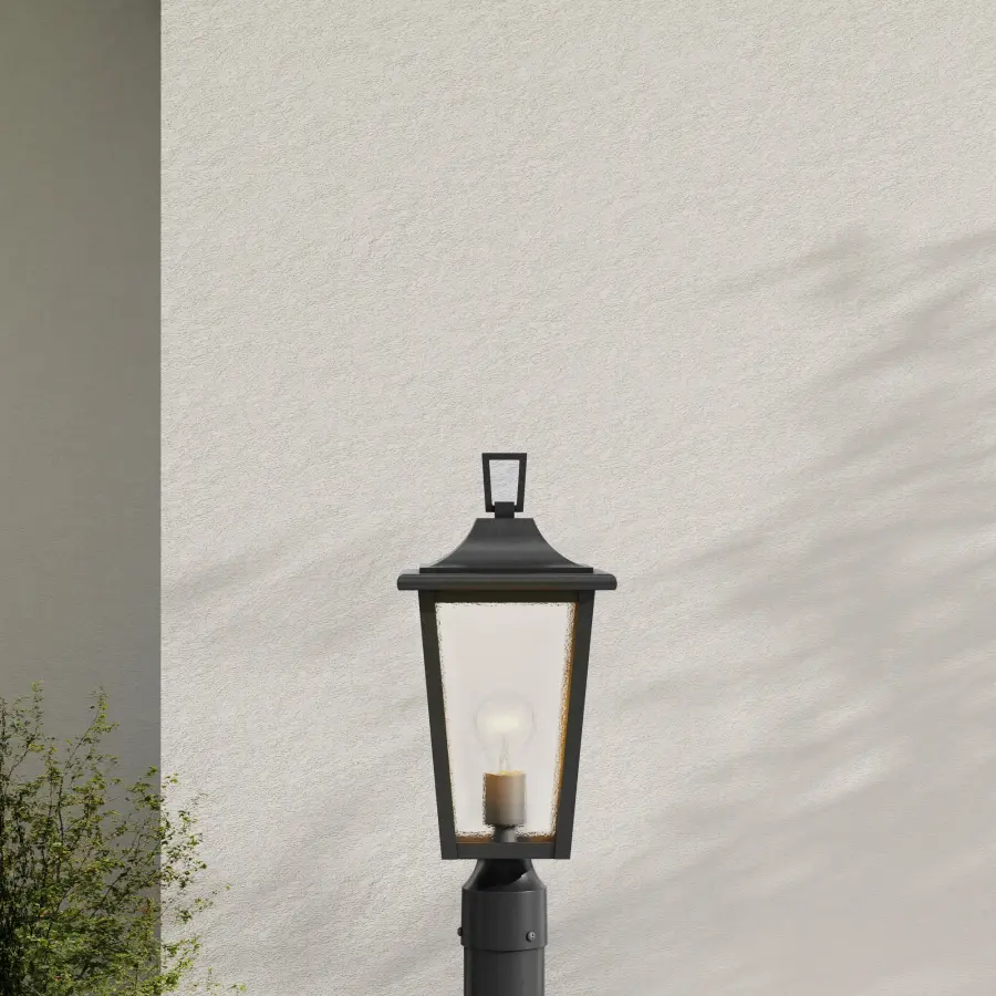 Padgett One-Light Clear Seeded Glass Outdoor Post Light - Image 2