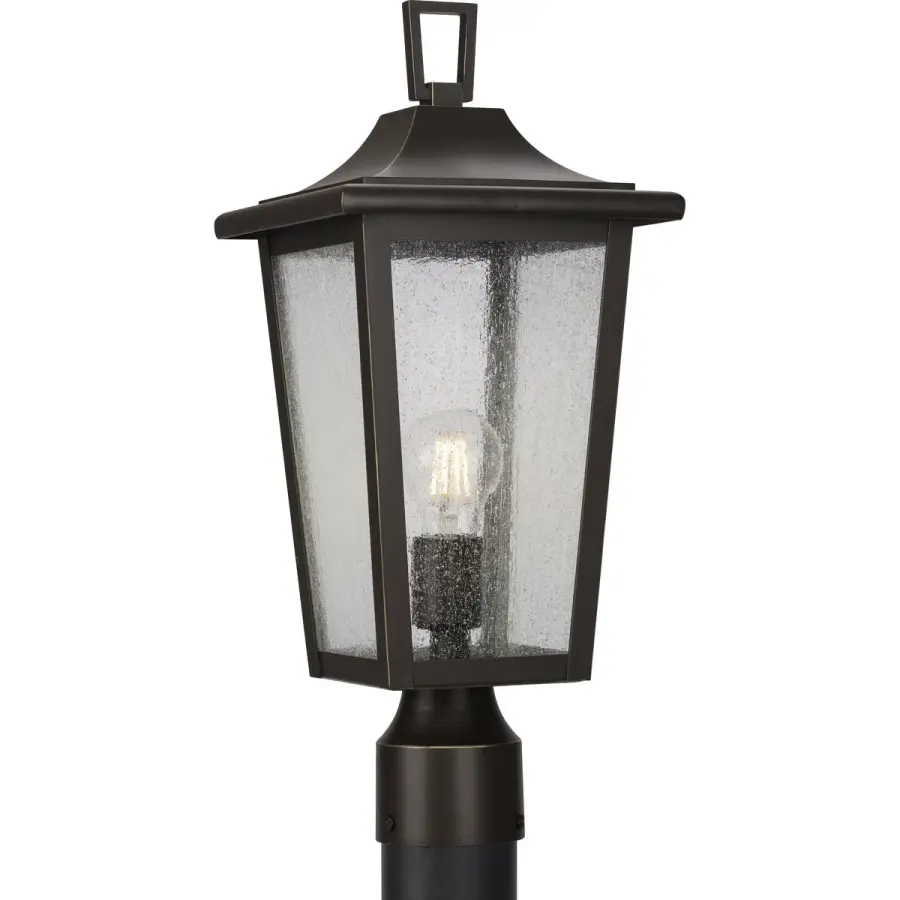 Padgett One-Light Clear Seeded Glass Outdoor Post Light - Image 4