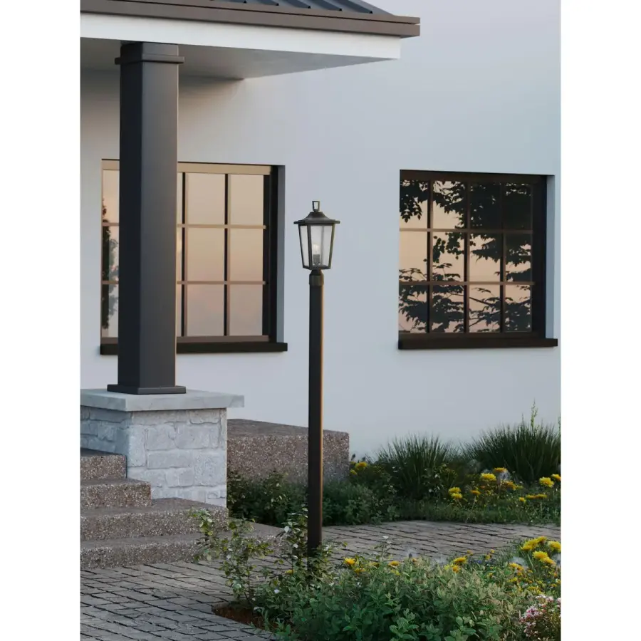 Padgett One-Light Clear Seeded Glass Outdoor Post Light - Image 5