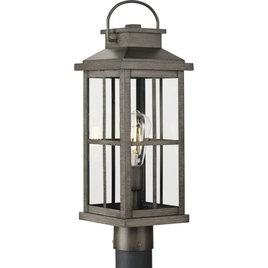 Williamston One-Light Clear Glass Outdoor Post Lantern - Image 3