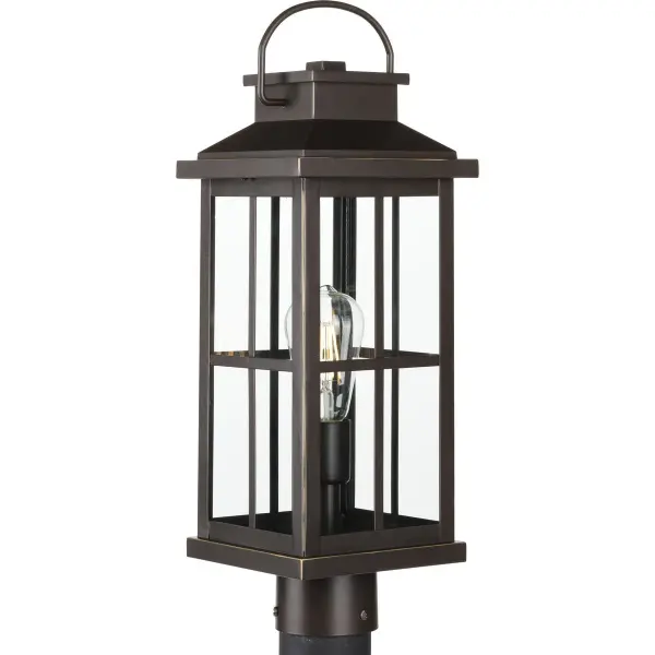 Williamston One-Light Clear Glass Outdoor Post Lantern - Image 4