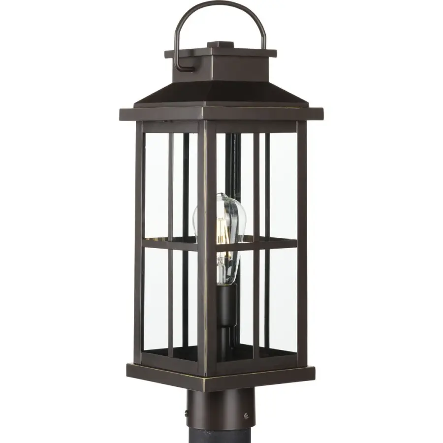 Williamston One-Light Clear Glass Outdoor Post Lantern - Image 4