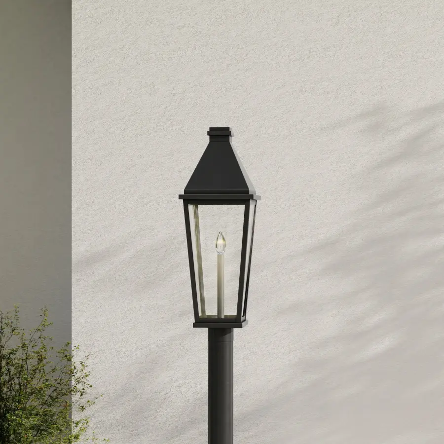 Richmond Hill One-Light Clear Glass Outdoor Post Light - Image 2