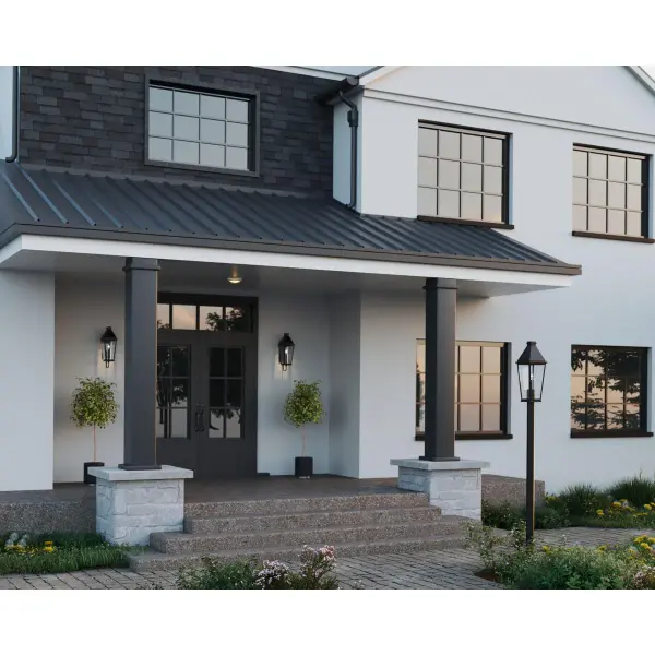 Richmond Hill One-Light Clear Glass Outdoor Post Light - Image 4