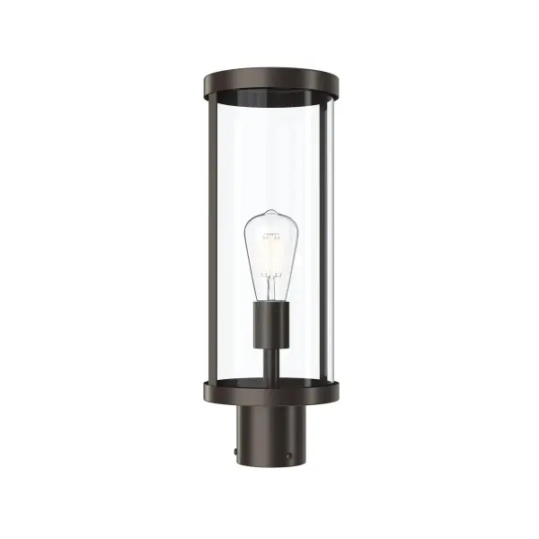 The Kagen outdoor wall light combines traditional design elements with durable outdoor construction. Its antique bronze finish provides a warm, classic aesthetic that complements various architectural styles. - alternate view