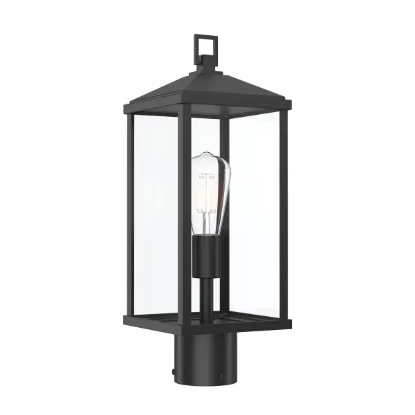 The Cantley outdoor wall light combines traditional design with durable outdoor construction. Its antique bronze finish and clear glass shade create a welcoming ambiance for entryways, porches, and patios. - alternate view