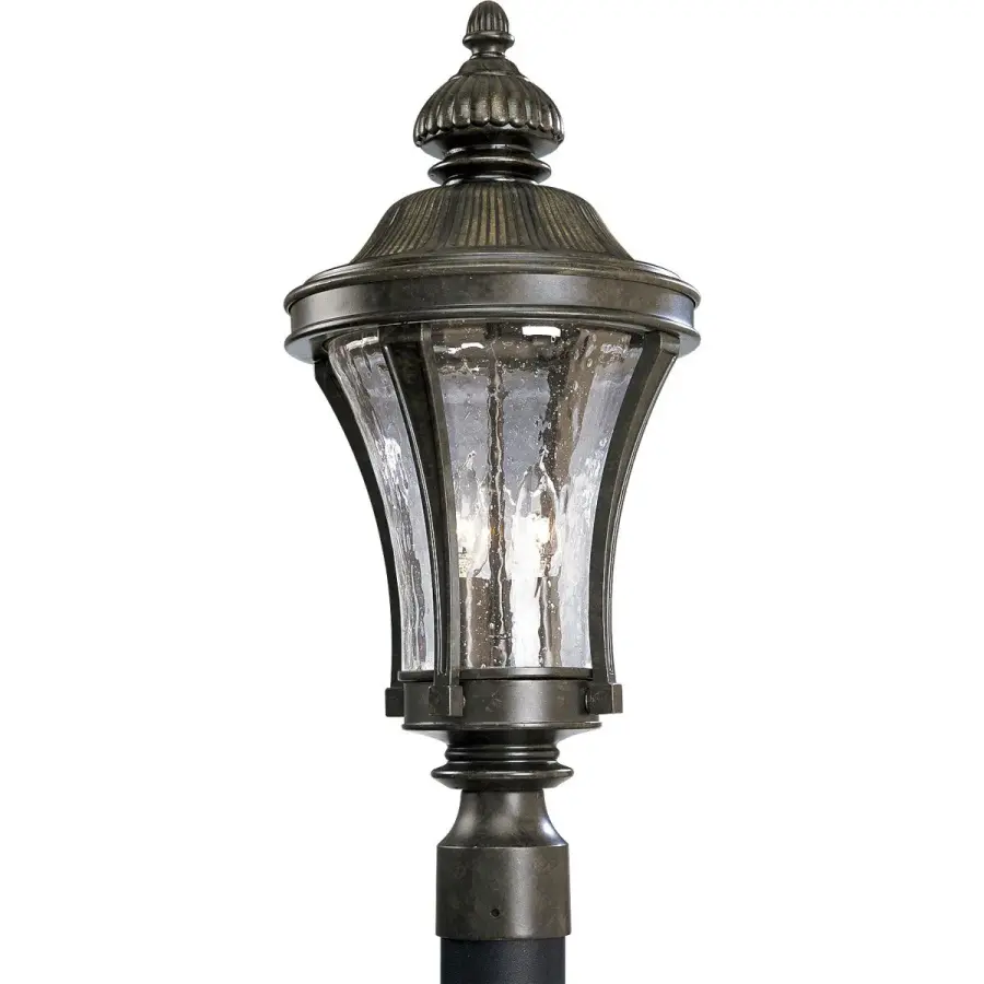 Classic Three-Light Post Lantern with Traditional Elegance