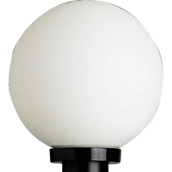 This post lantern combines timeless globe styling with modern acrylic construction and matte black finish. JA8 compliant for California energy standards, it delivers reliable outdoor illumination with contemporary appeal.