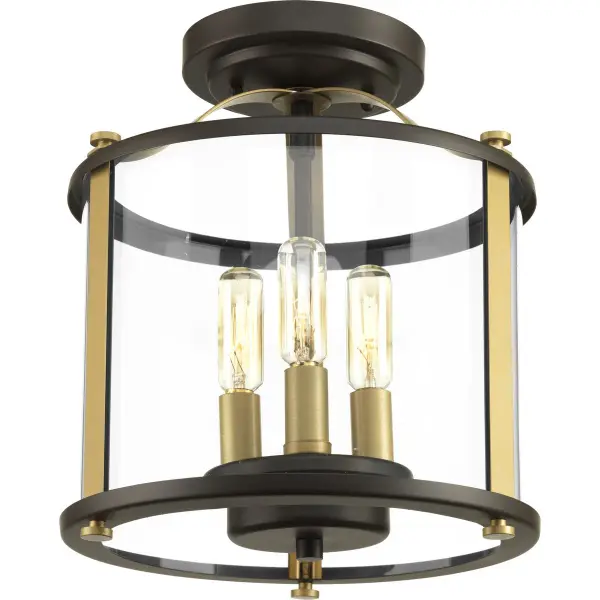Squire Three-Light Semi-Flush Convertible - Image 1