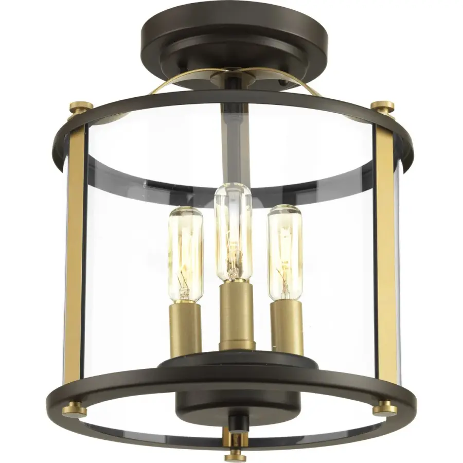 Squire Three-Light Semi-Flush Convertible - Image 1