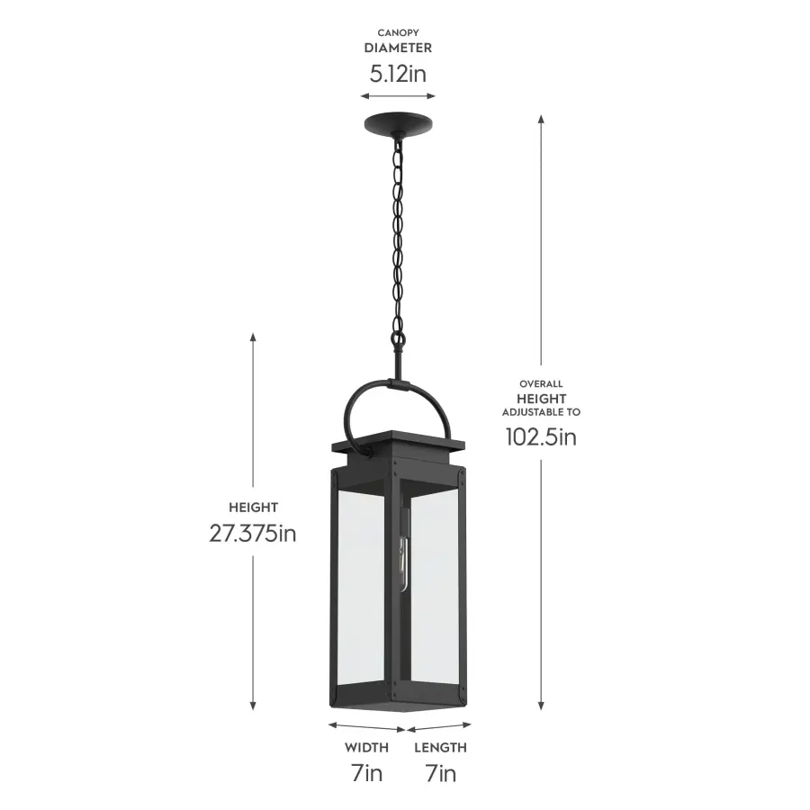 Union Square One-Light Hanging Lantern - Image 12
