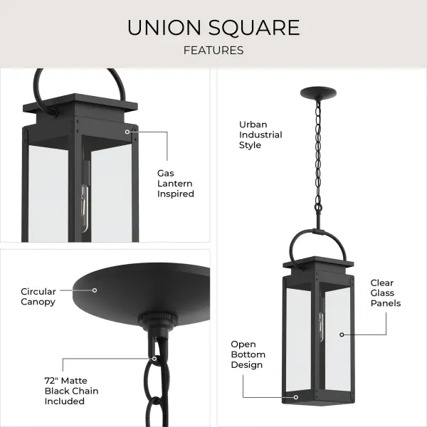 Union Square One-Light Hanging Lantern - Image 14
